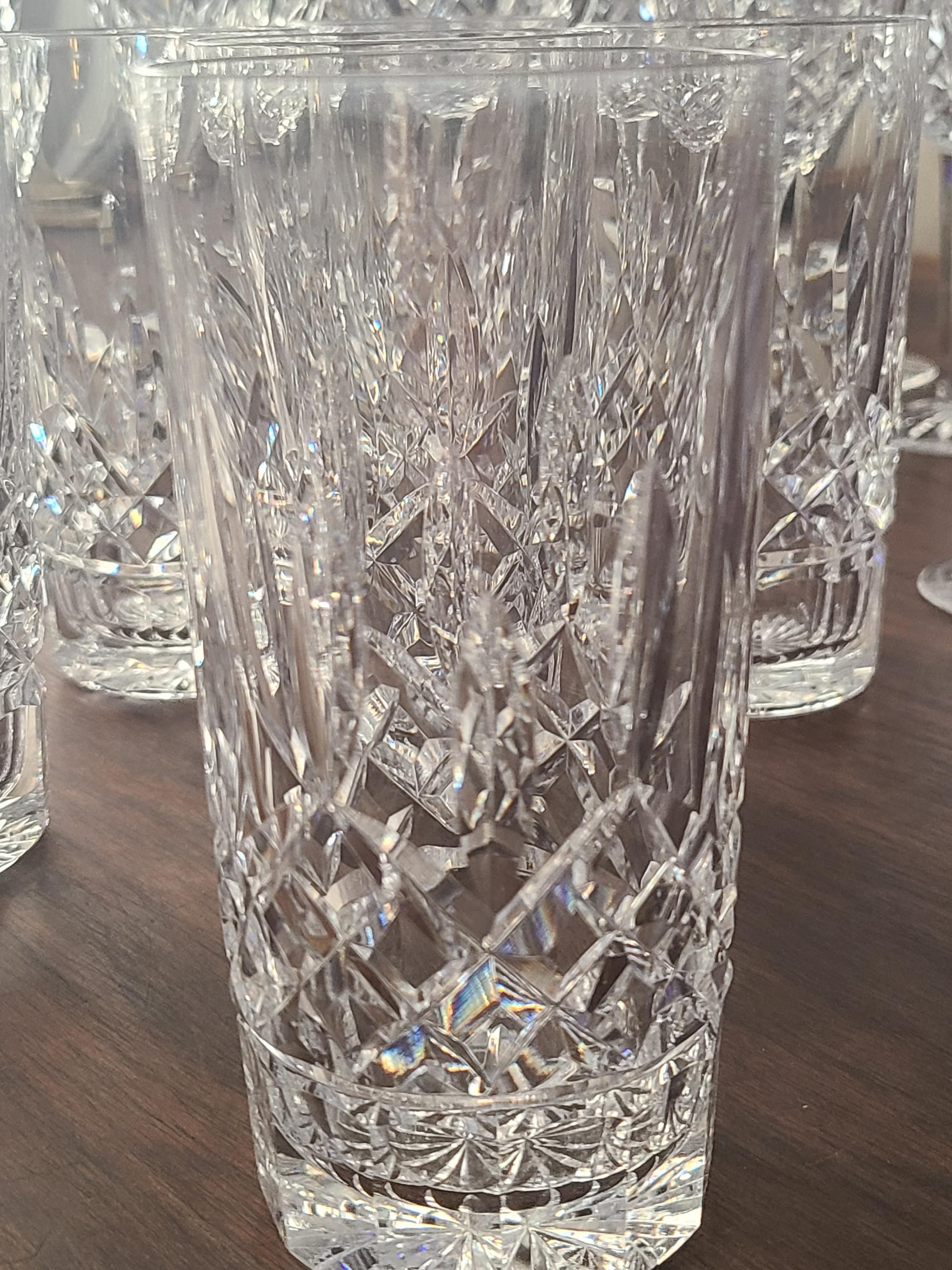 Vintage Waterford Crystal Glasses Araglin Patternfour Styles Etsy UK