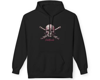 Sudadera con capucha Triple Wolf: sudadera unisex de calle con emblema de calavera