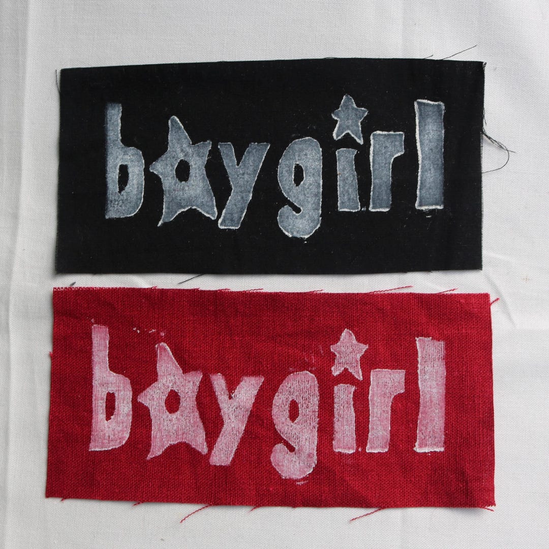 Boygirl Patch - Linocut Sew on Punk Patches