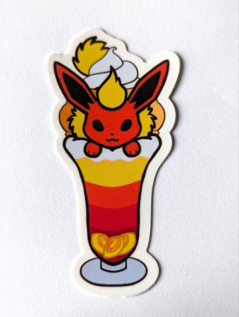 Eeveelution Summer Parfait Series Vinyl Waterproof UV Protected Sticker ...