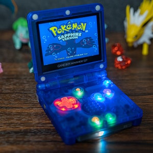 Nintendo GBA SP IPS V5 Upgraded Display 15 Lvl Brightness w/1000 mah Battery UsbC Mod