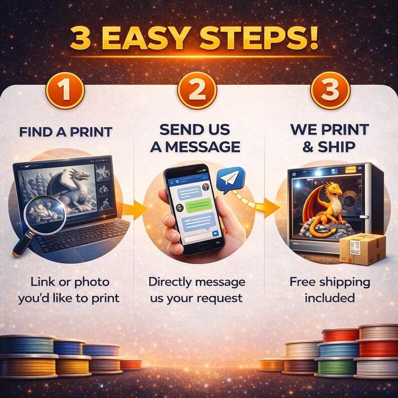 Custom 3D Printing Service | Print Your STL File | Made to Order FDM Prints image 2