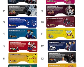 GBA SP Upgraded Custom Label Pokemon Zelda Mario Fire Emblem Castlevania Spongebob