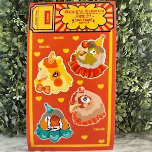 Hoja de pegatinas de Birdy Circus