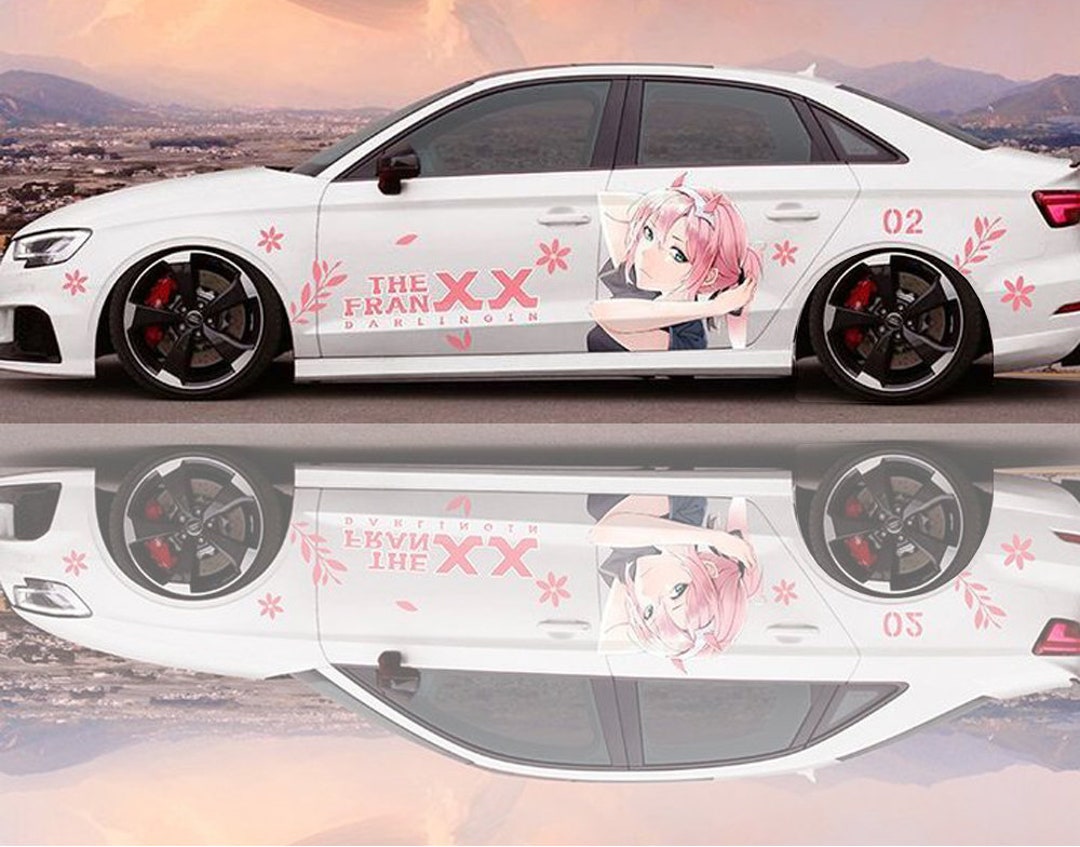 Buy PillowFigtArt Sexy Anime car wrap Sexy Anime car Graphics Anime car  Decal Anime car Sticker Anime Side car Decal Anime Full Color car Vinyl Anime  car wrap vmcc008 25 x 130