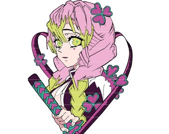 Vector Anime Demon SVG layered / pdf / PNG / Ai editable / studio 3 / digital file