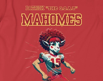 Patrick Mahomes - Patrick "the goat" Mahomes - Kansas City Football - Kansas City Chiefs - Mahomes T-Shirt