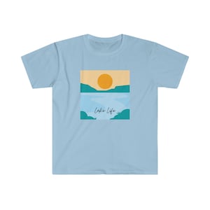 Lake Tshirt - Summer Tshirt - Sun Tshirt - Summer Sun - Lake Life Tshirt - Water Tshirt - Lake Cabin Tshirt - Softstyle T-Shirt