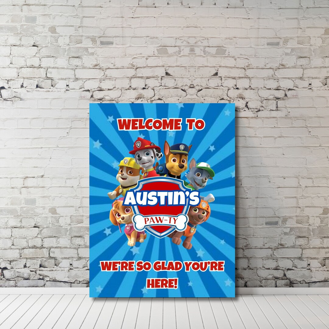 Kids Editable Birthday Welcome Sign Template, Printable Birthday Party ...