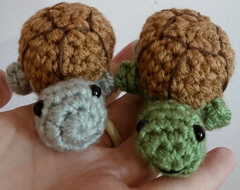 Crochet Turtle Matchbox Turtle Pet Unique Gift