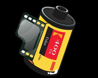35mm Film Canister Analog Photography Camera Tee Gift for Him or Her