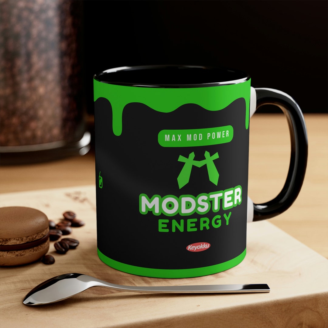 Modster Energy Mug Meme Gag Gift Twitch Vtuber Gamer Streamers Fans - Etsy