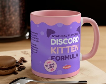 Discord Kitten Formula Mug Meme Gag Gift Twitch Vtuber Gamer Streamers Fans
