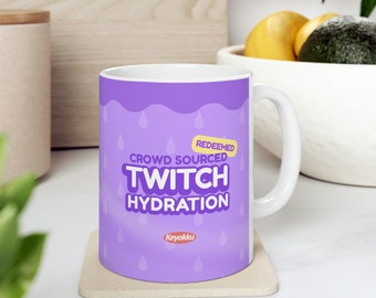 Twitch Hydration Mug Meme Gag Gift Twitch Vtuber Gamer Streamers Fans