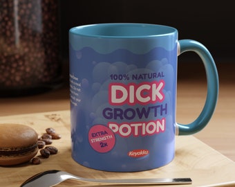 Dick Growth Potion Mug Meme Gag Gift Twitch Vtuber Gamer Streamers Fans