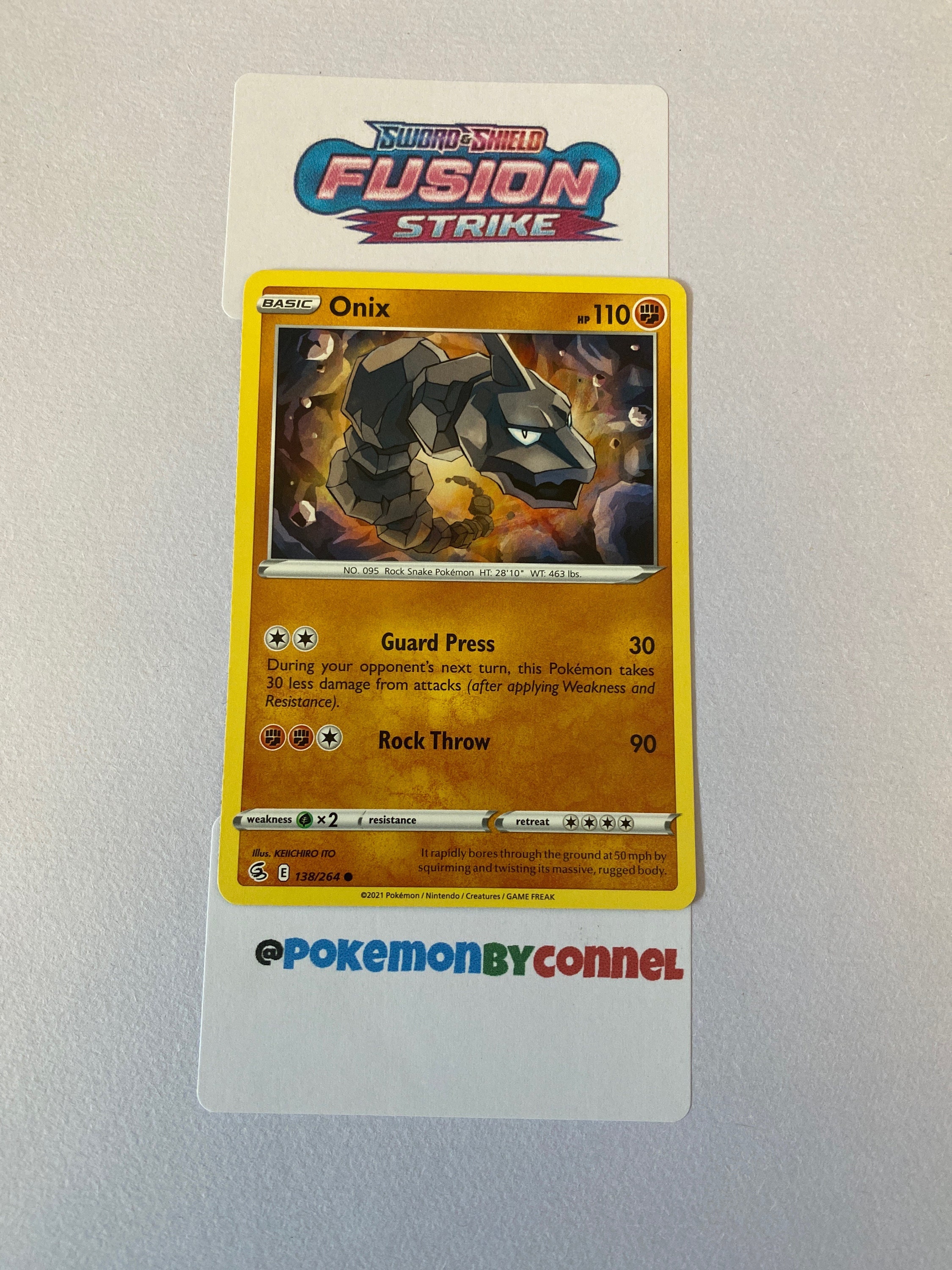 Onix - Fusion Strike Pokémon card 138/264