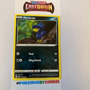 Pokemon Card - Lost Origin - Murkrow No:114 - Etsy