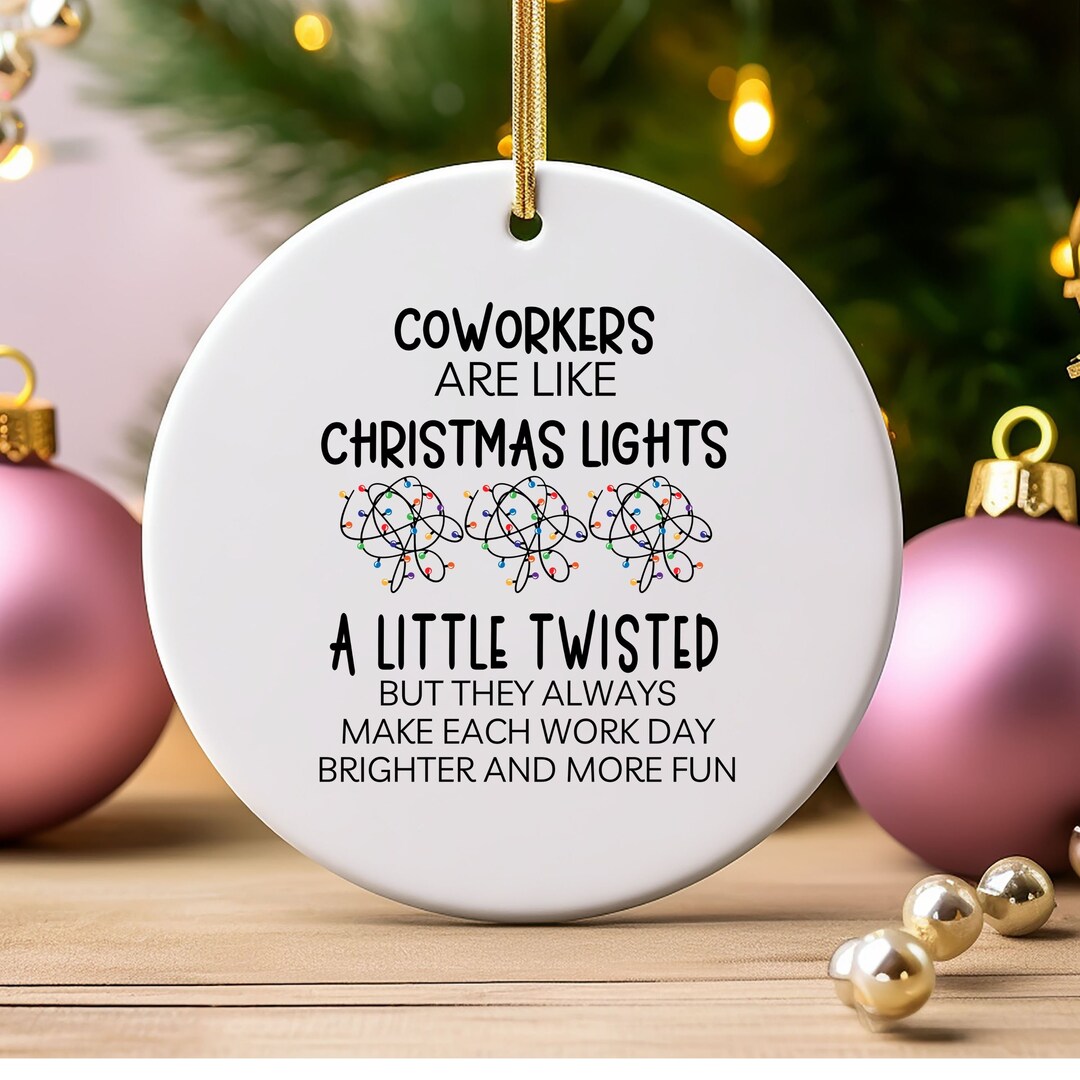 Coworker Friendship Ornament, Gift for Coworker Gift Bulk, Goodbye