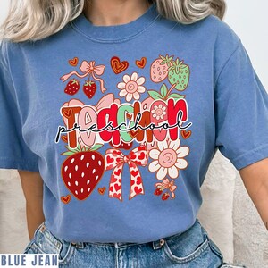 Comfort Colors Preschool Teacher Shirt Back To School PreK Teacher Tshirt Cute Teacher Appreciation Gift Teacher Squad Shirt First Day Shirt