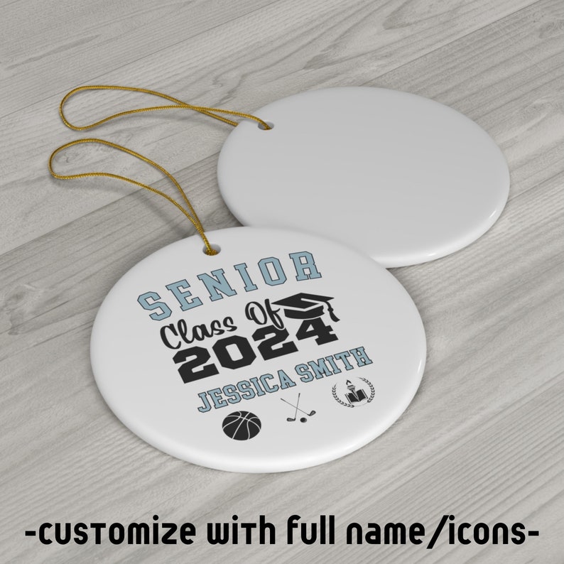 Senior 2025 Ornament, Custom Senior Class of 2025 Ornament