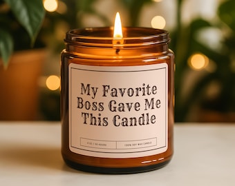 Funny Coworker Gift: 9oz Soy Candle, Employee Appreciation