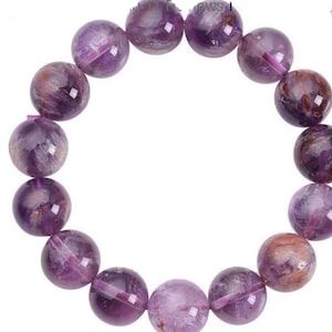 Cute Lavender Cacoxenite Beaded Stretch Bracelet 227.50 ctw