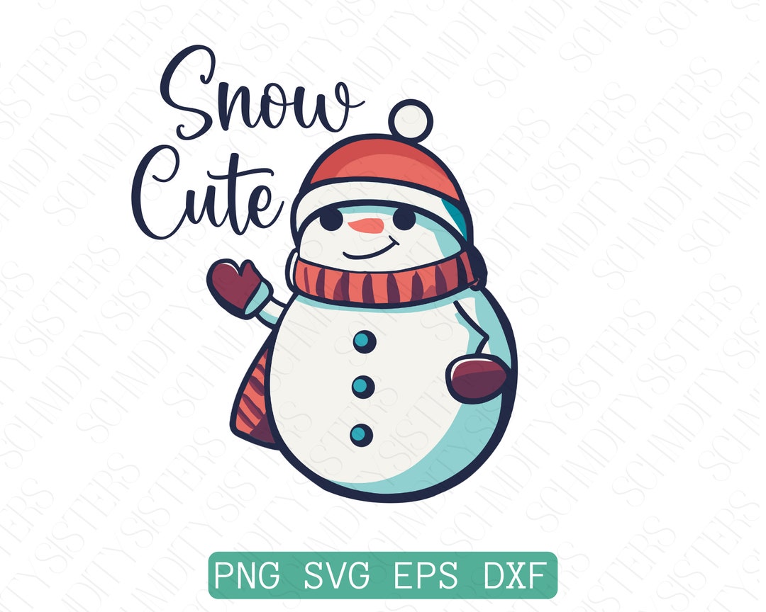 Christmas Cute Design SVG Snow Cute Fun Sublimation Design Etsy