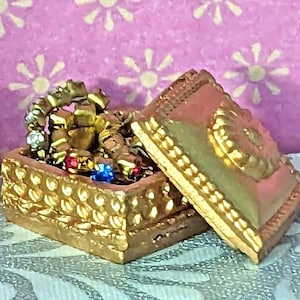 Dollhouse Jewelry Box | Miniature Jewelry box | Dollhouse Jewelry Gift | 1:12