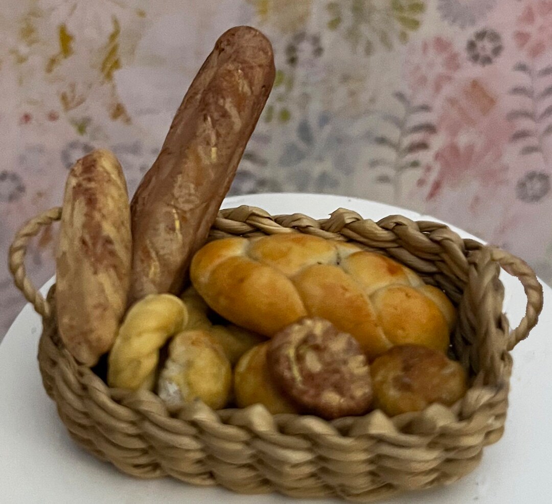 Dollhouse Breads Rolls Croissants Miniature Bread 112 Scale Etsy