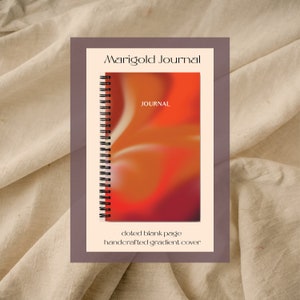 Marigold Notebook Spiral Bound Notebook Journal Dotted Blank Page