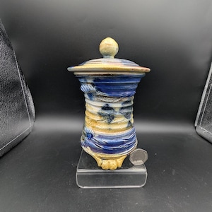 Michael Kennedy Lidded Pot with Sea Life