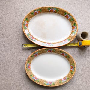 Grimwades Royal Winton Woodford Hand Painted Oval Serving Plates