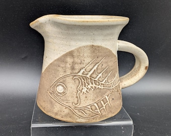Courtmacsherry Ceramics Jug Sgraffito Fish