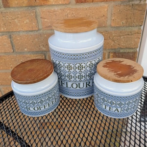 Hornsea Tapestry kitchen Storage Jars Tea Coffee Flour