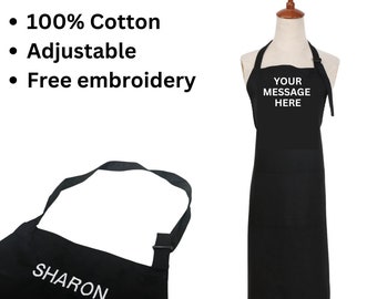 Personalised/custom Cooking Apron embroidered - Mothers Day Gift