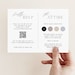 Mailable RSVP Postcard With QR Code and Stamp Place Minimalist Modern Mailable RSVP Postcard With QR Code and Stamp Place Minimalist Modern