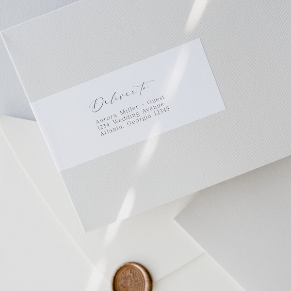 Address Label Template Etsy