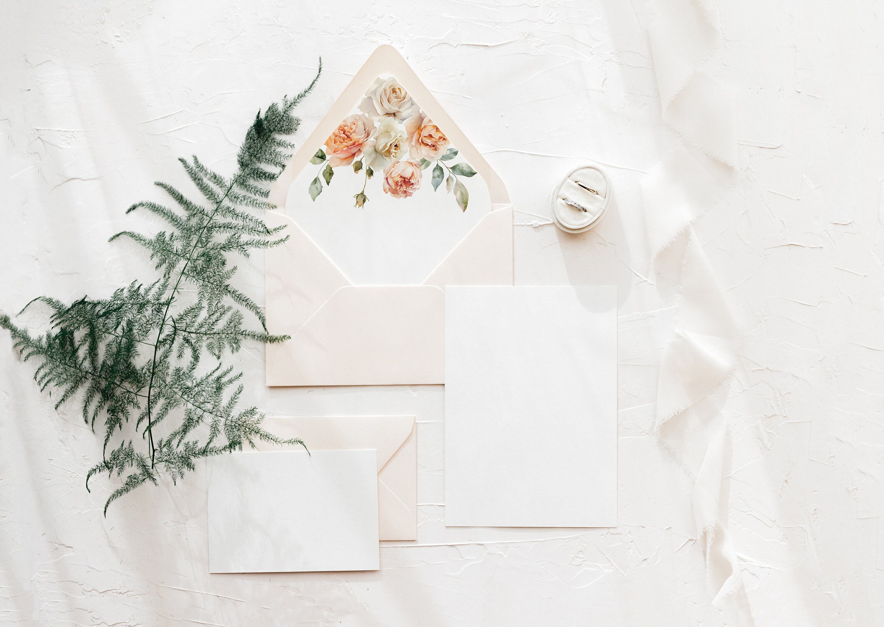 Rose Envelope Liner Template Printable Floral Wedding - Etsy