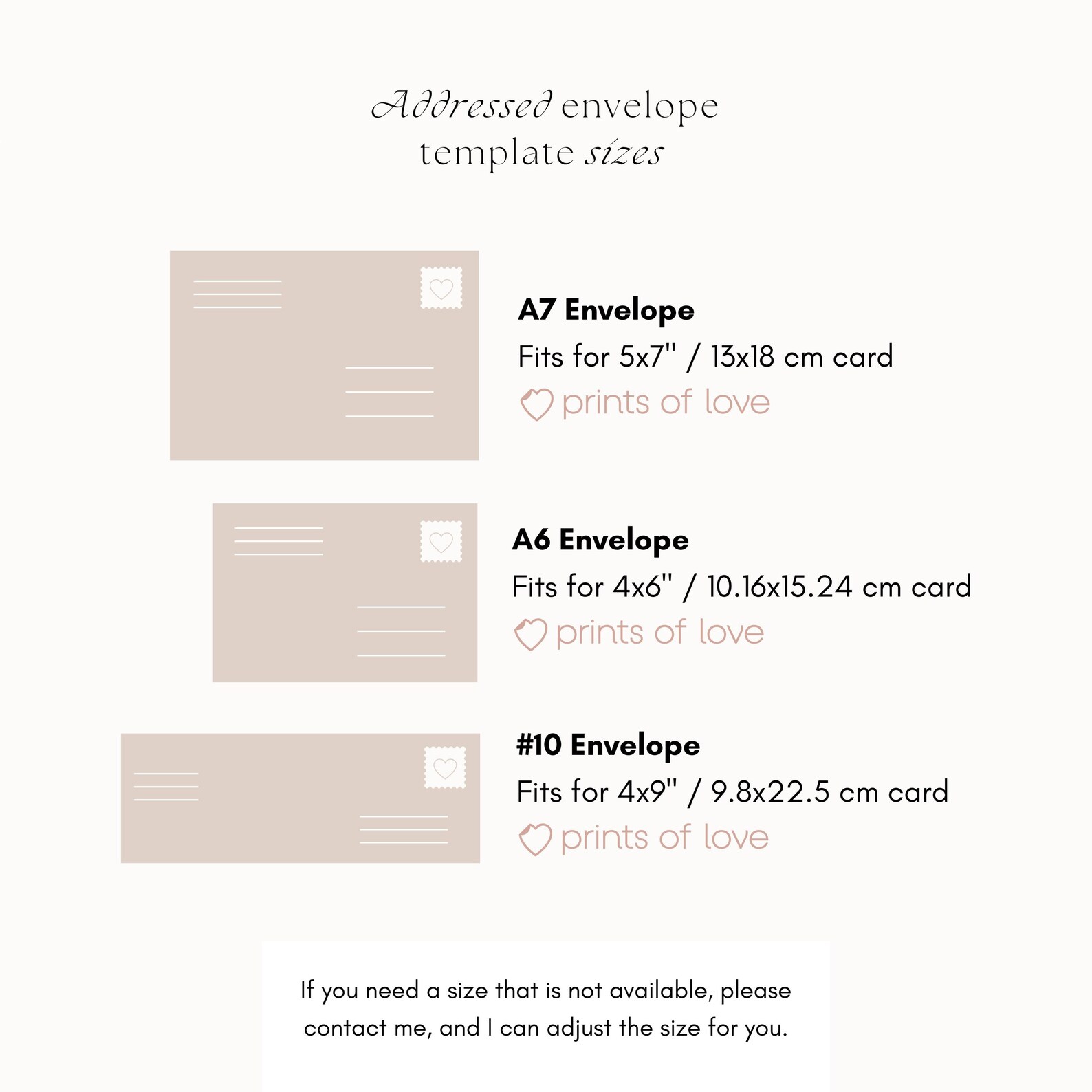 Modern Calligraphy Envelope Template, Wedding Addressed Envelope ...