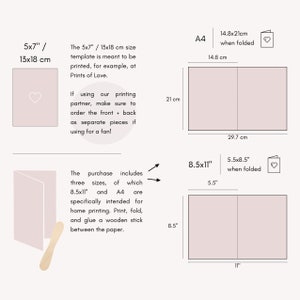 Program Fan Size Paper Wedding Program Fan Template, Minimalist Wedding Order of Events ...