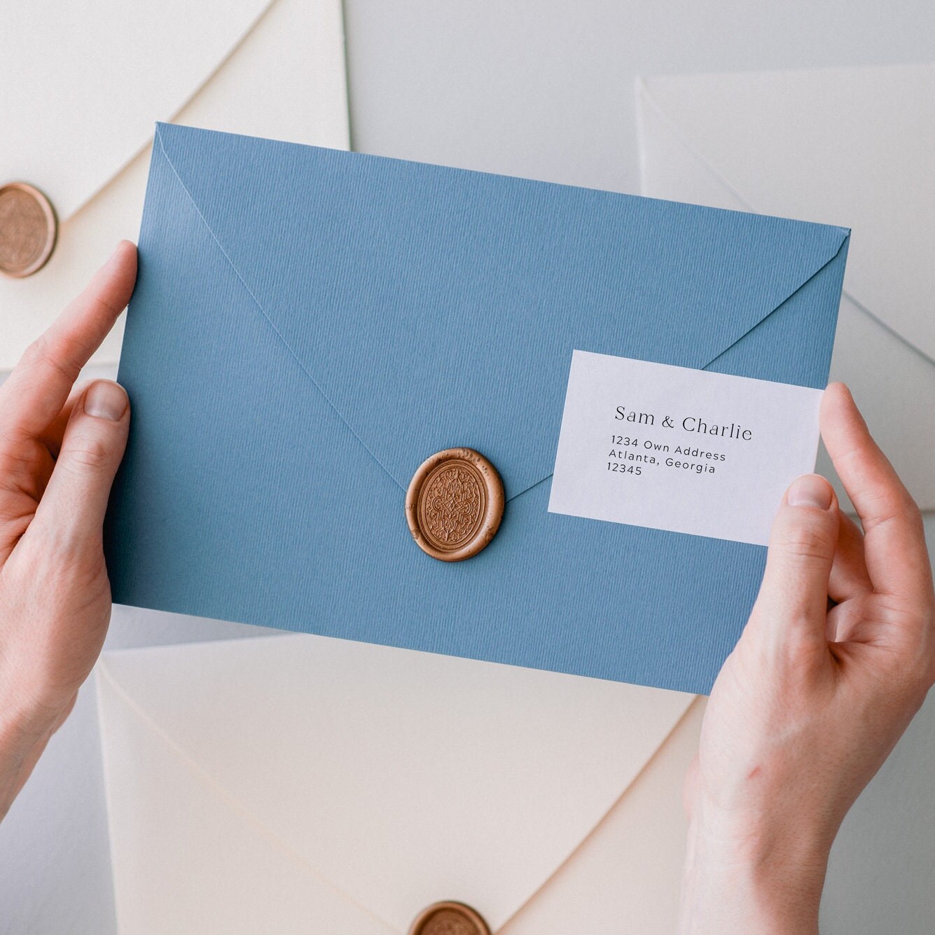 Printable Address Label Template, Minimalist Wrap Around Sticker for ...