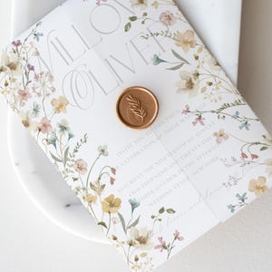 Carta velina stampabile, carta velina floreale, modello di piegatura fai da te con fiori delicati, carta velina elegante e floreale per matrimonio