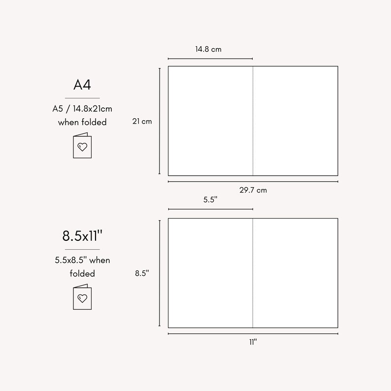 Program Sizes Modern Wedding Program Template, Elegant Order of Service, Wedding ...