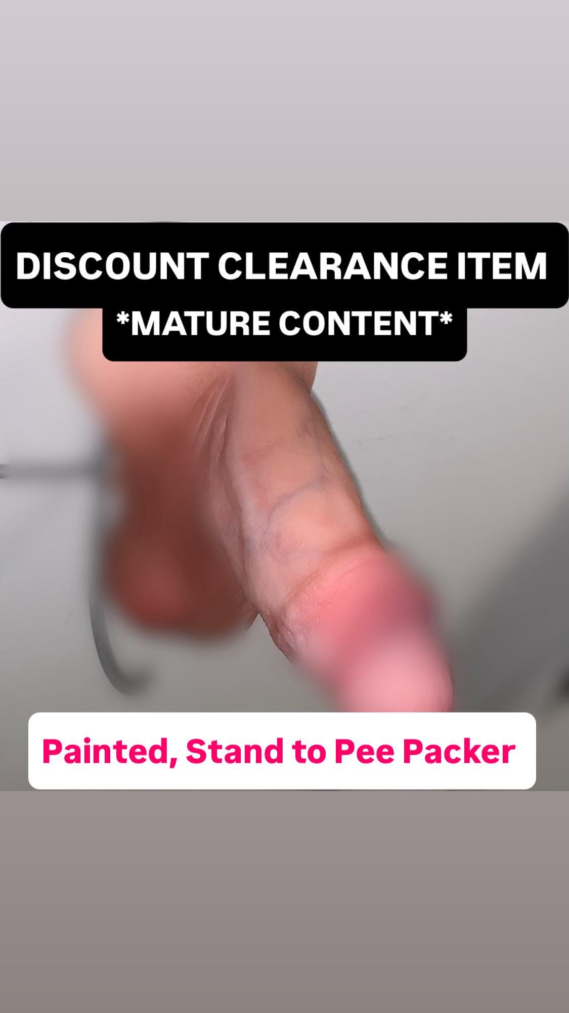 Discount clearance item. PAINTED Stand to Pee packer FTM