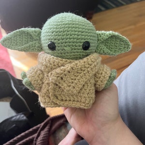 Adorable Handcrafted Baby Yoda Grogu Amigurumi - Perfect for Star Wars Fans