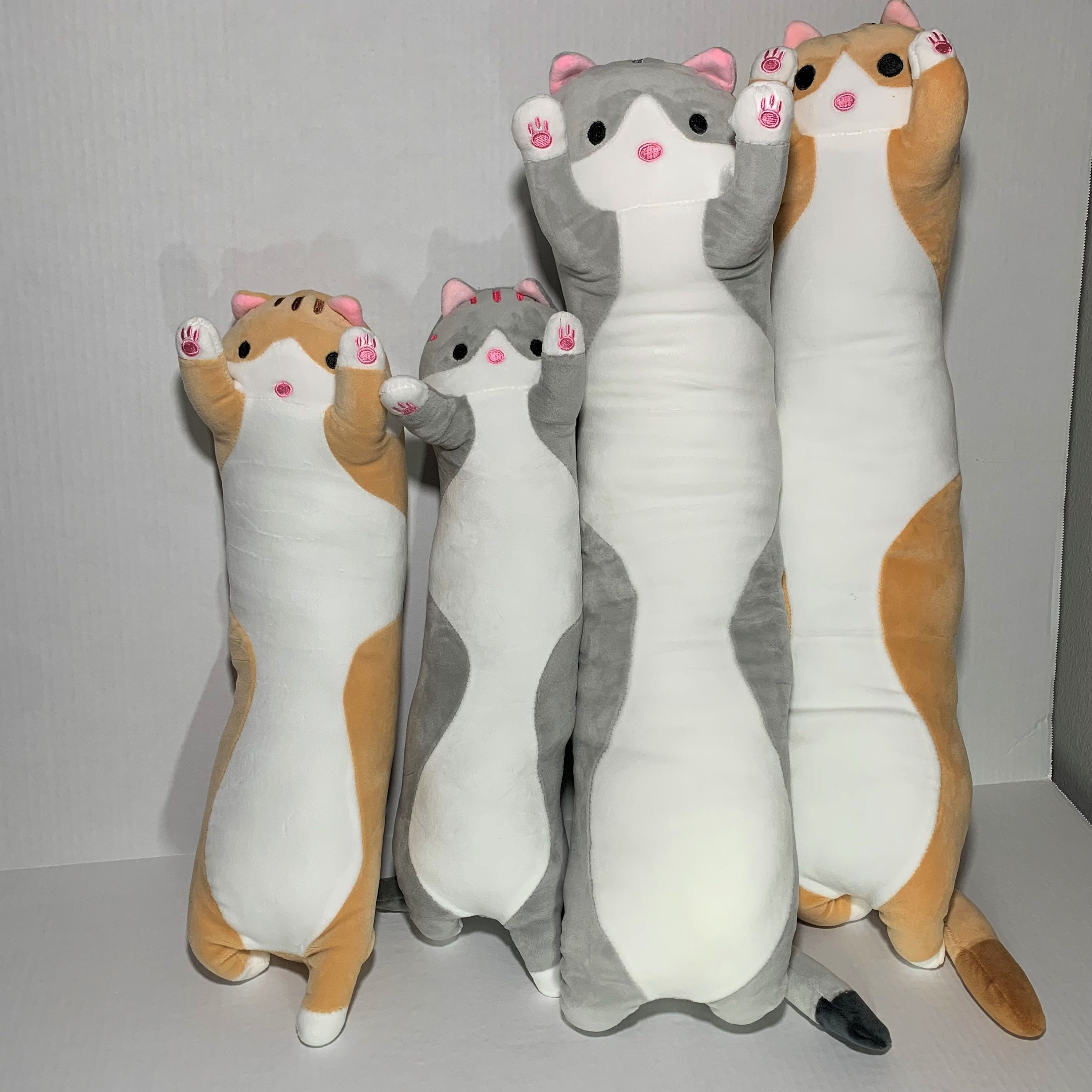 cat plush body pillow