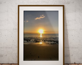 Beach Sunrise Wall Art | Poster for Your Home | Sea View | Original Photo | Printable Wall Art | Landscape Photography | Digital Print