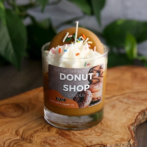 Donut Shop Dessert Candle