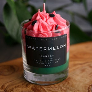 Watermelon Dessert Candle