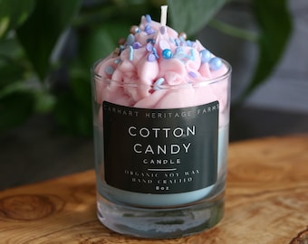 Cotton Candy Dessert Candle